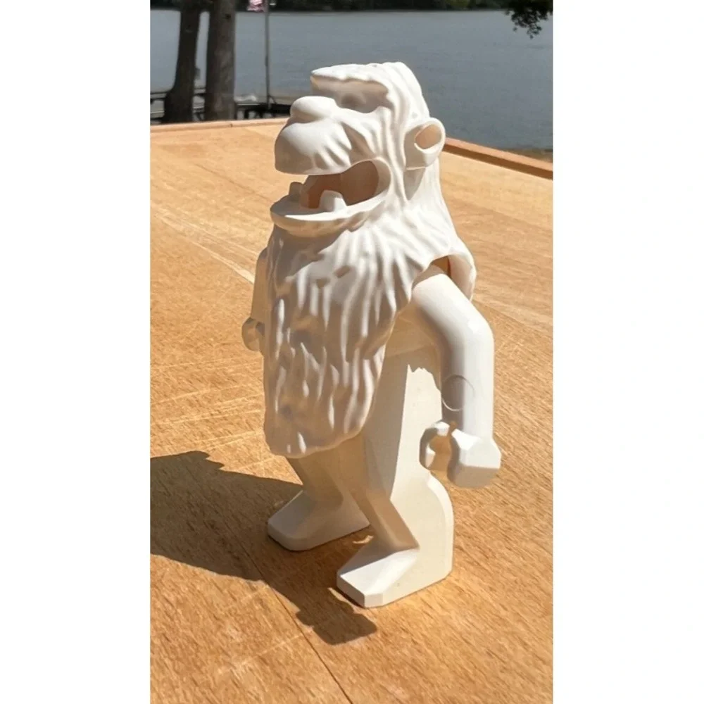 LEGO White Yeti Monster Figure Wampa Style Bigfoot Creature Rare